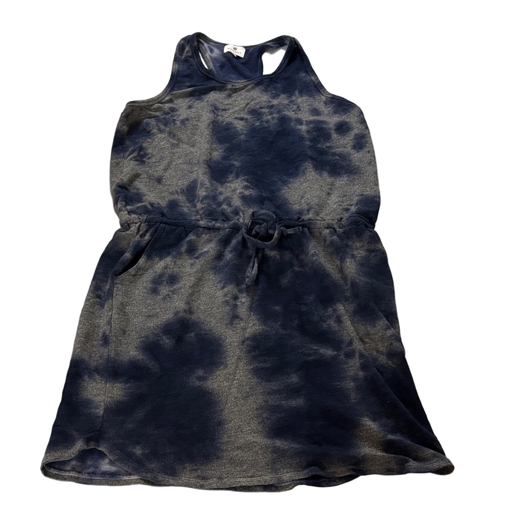 Sundry Tie Dye Racerback Mini Dress Pockets Women’s Juniors Size 3 Blue